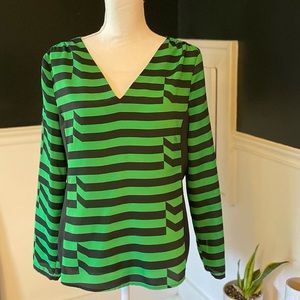 Worthington Color Block Blouse